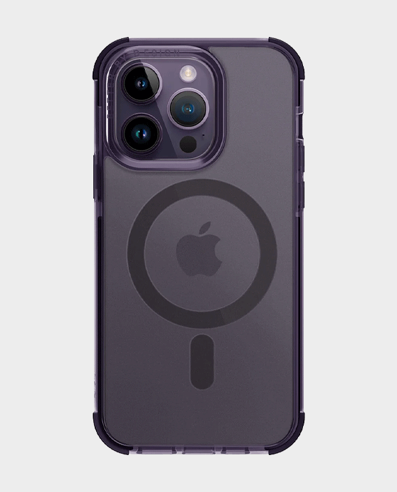 Uniq hybrid magclick charging combat for iphone 14 pro fig purple2