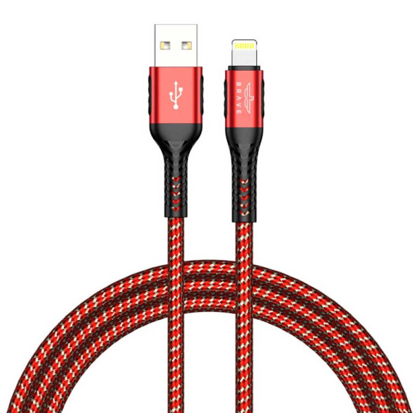 Brave bdc 33 aluminum alloy usb a to lightning red 1 2m in qatar 600x600