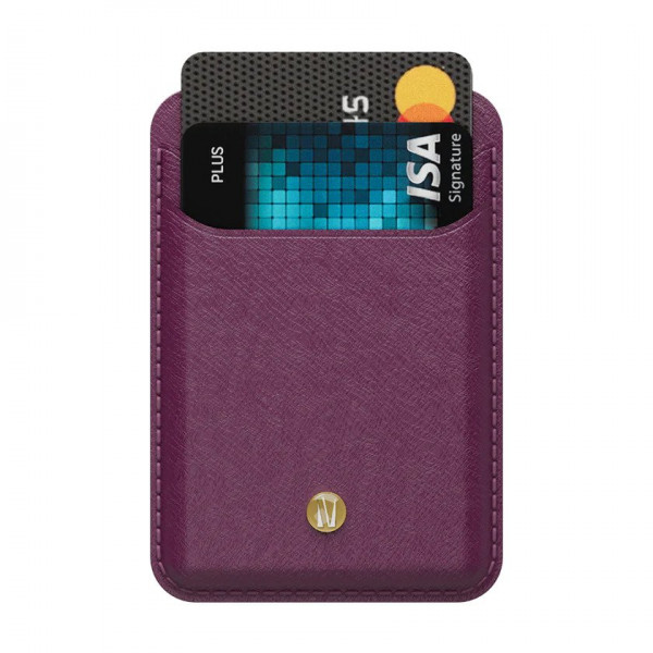 Levelo bond magsafe card holder wallet purple in qatar 600x600w
