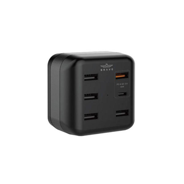 Brave 45 w 6 ports smart power adapter type c pd qc 3 0 in qatar 600x600