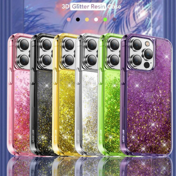 Green lion glitter resin case pink for iphone 14 pro max in qatar 600x600