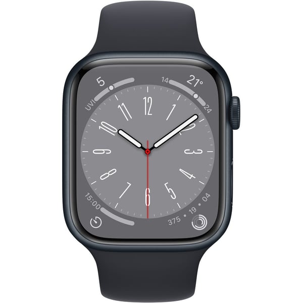 Apple watch series 8 gps 41mm midnight aluminium case with midnight sport band regular in qatar 600x600
