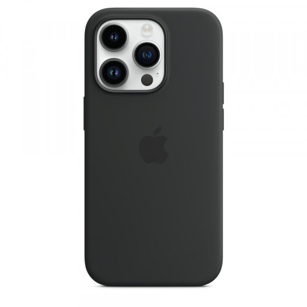 Iphone 14 pro silicone case with magsafe midnight in qatar 600x600
