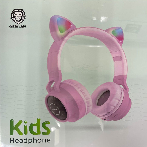 Green lion kids wireless on ear headphones pink in qatar 600x600