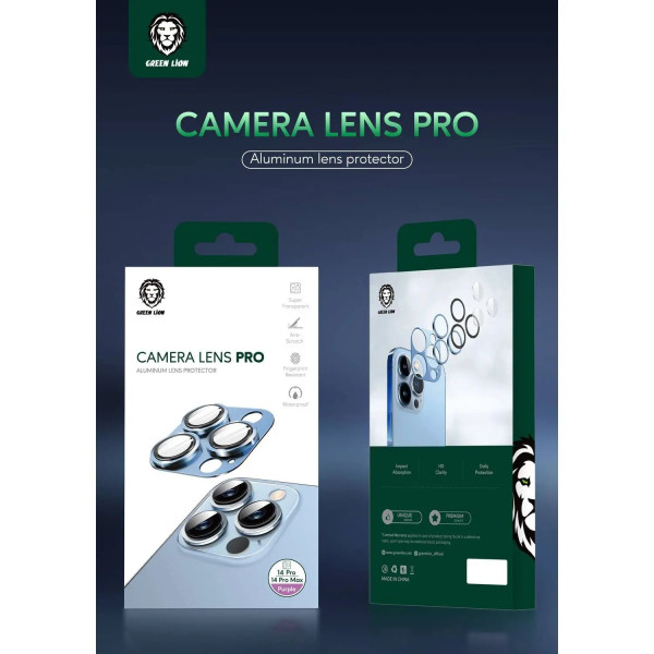 Green lion camera lens pro aluminum protector for iphone 14 pro and 14 pro max purple in qatar 600x600