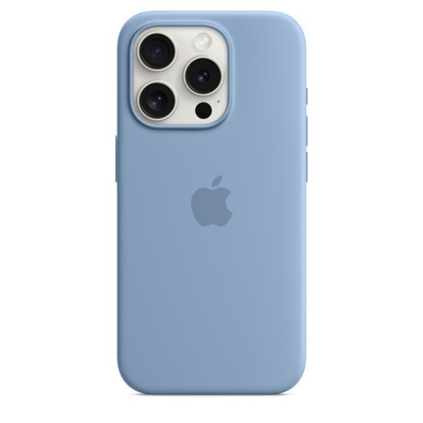 Iphone 15 pro silicone case with magsafe winter blue in qatar 600x600