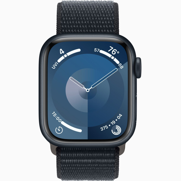 Apple watch series 9 gps 45mm midnight aluminium case with midnight sport loop in qatar 600x600