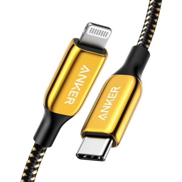 Anker powerline iii 24k gold usb c cable with lightning connector 6feet in qatar 600x600