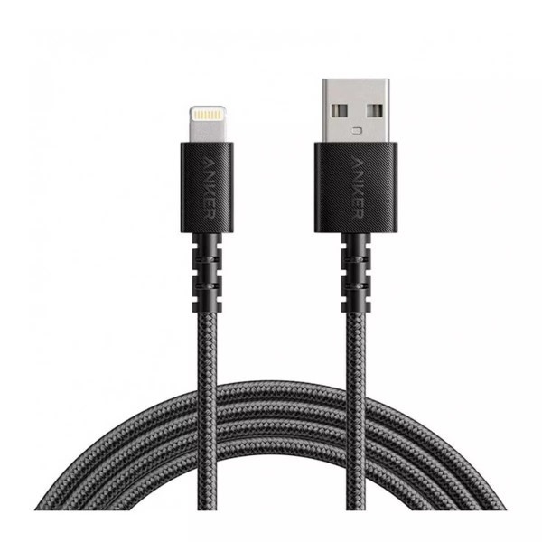 Anker powerline select usb a to lightning nylon cable 0 9m black a8012h in qatar 600x600