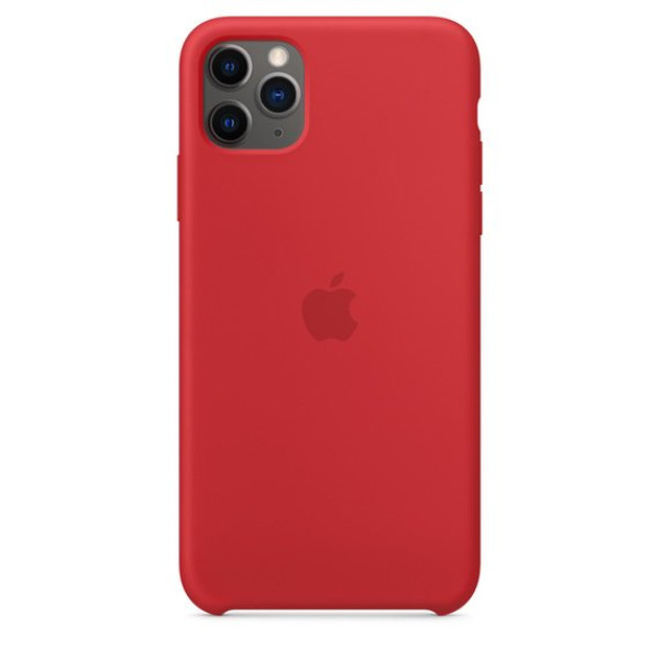 Iphone 11 pro max silicone case red in qatar 600x600