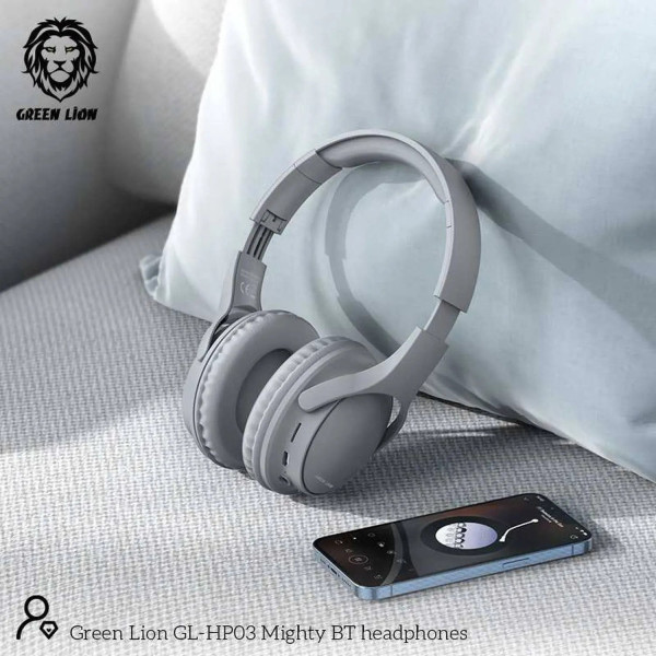 Over ear headphones green lion comfort plus gray in qatar 600x600