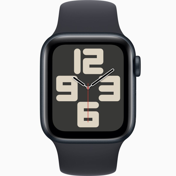 Apple watch se 2023 gps 40mm midnight aluminium case with midnight sport band s m mr9x3 in qatar 600x600