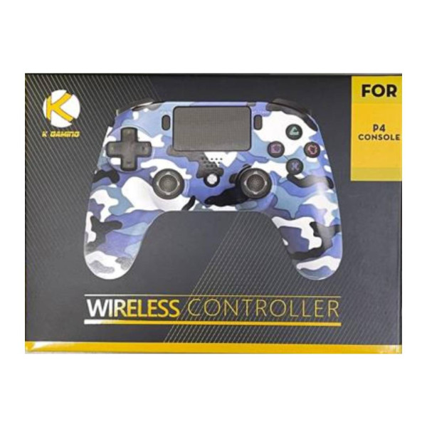 Kgaming ps4 wireless controller camo 7 blue in qatar 600x600