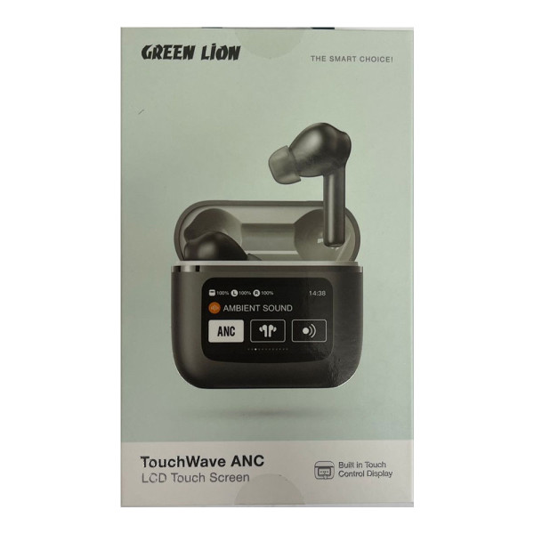 Green lion touchwave wireless earphones anc lcd touch screen black in qatar 600x600