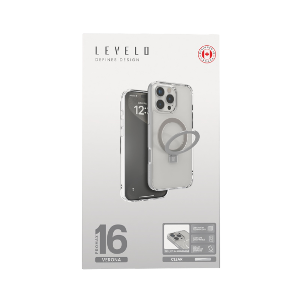 Levelo verona case for iphone 16 pro max clear in qatar 600x600