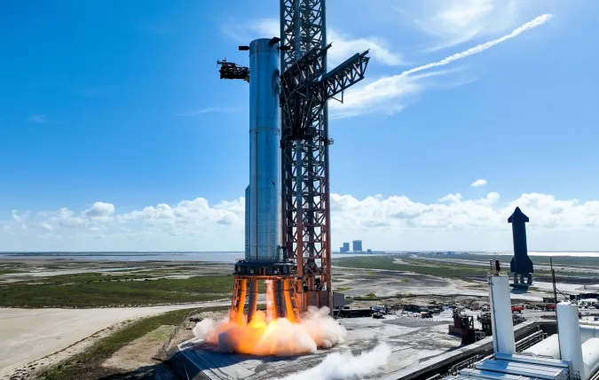Booster 7 Static Fire #3
