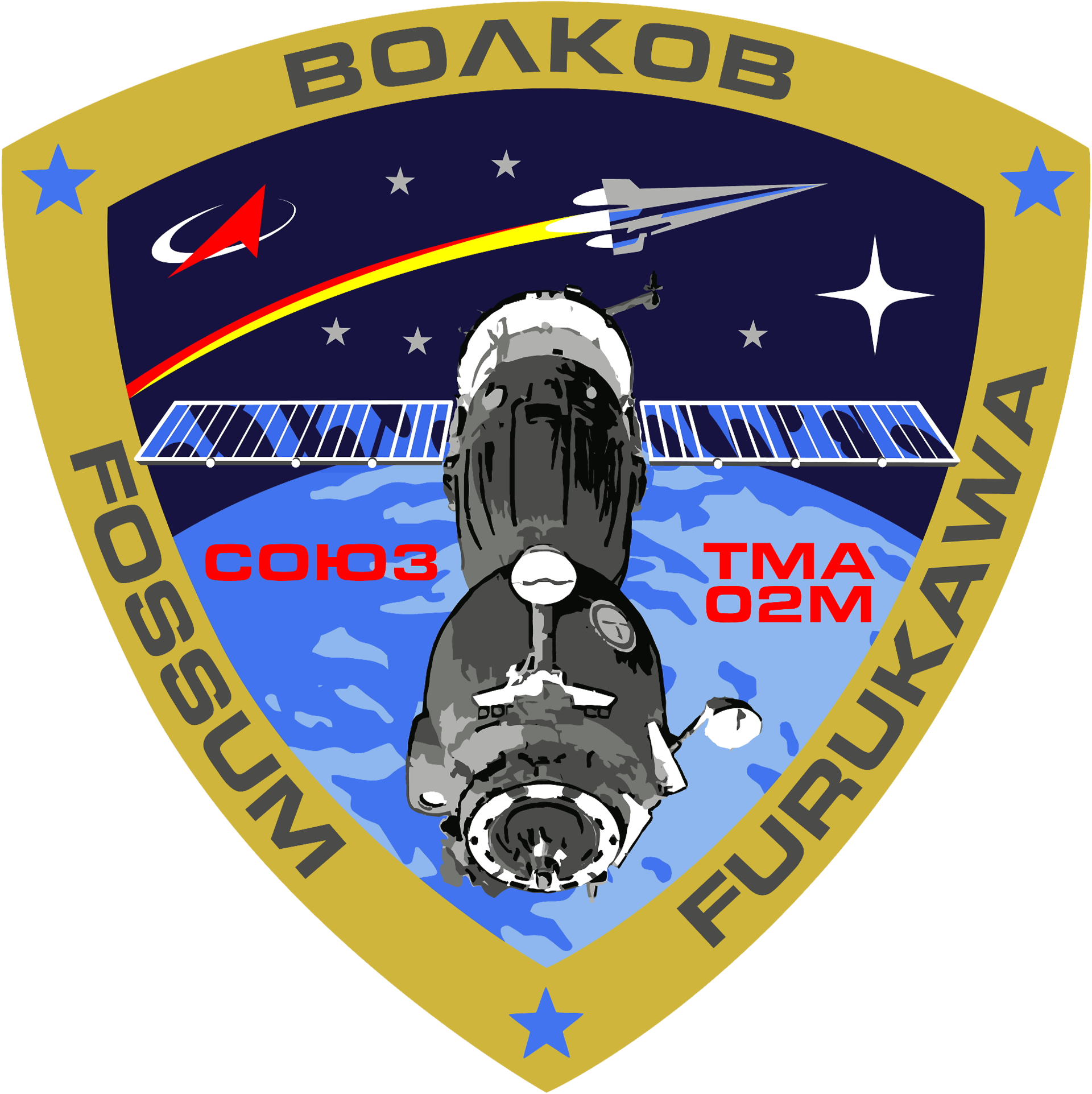 Mission patch for Soyuz TMA-02M
