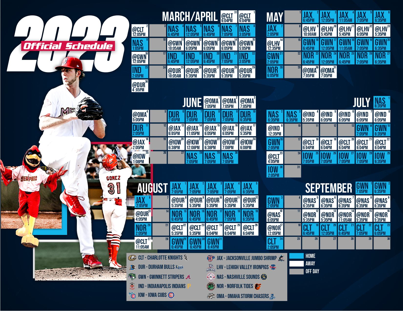 Memphis Redbirds 2024 Schedule - Celka Darlene