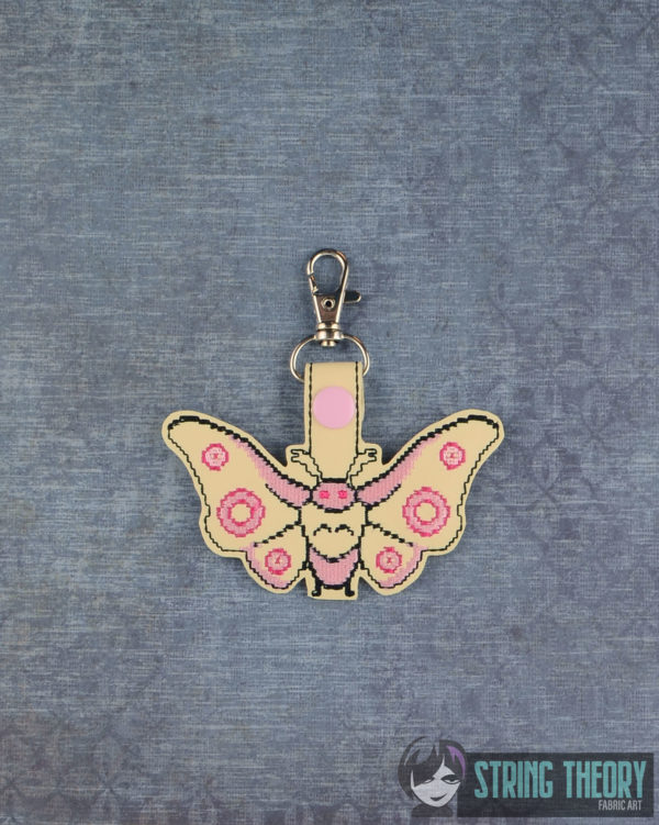 8 Bit Mothman Snap Tab Key Fob