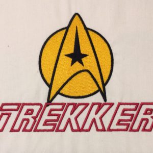 Star Trek – Trekker Digital Download for Machine Embroidery Pattern, Design (4x4, 5×7 Hoop)