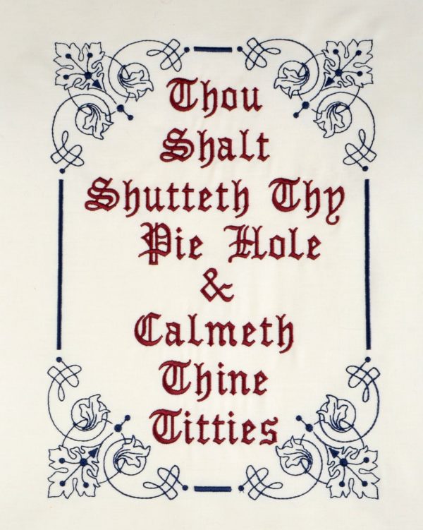 Thou Shalt Shutteth Thy Pie Hole