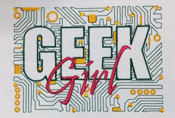 Geek Girl Circuit Board