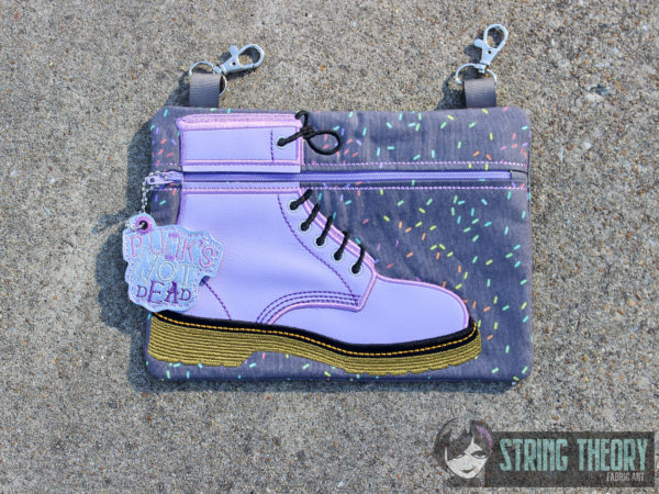 Punk Boot Fully Lined Zip Bag - Image 7