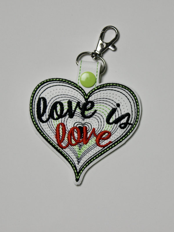 Pride Love is Love SET - 10 Snap Tab Key Fob - Image 2