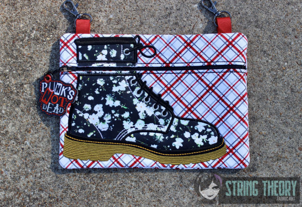 Punk Boot Fully Lined Zip Bag - Image 10