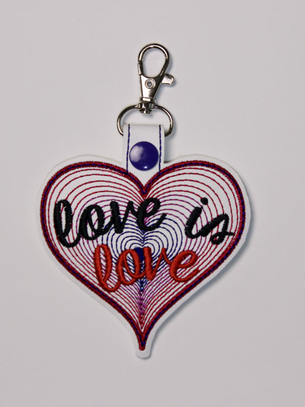 Pride Love is Love SET - 10 Snap Tab Key Fob - Image 4