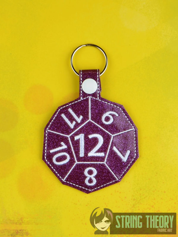 Tabletop Gaming Dice Snap Tab Key Fob Set - Image 4