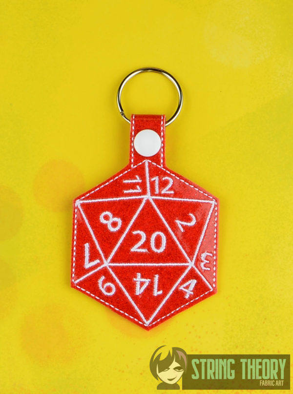 Tabletop Gaming Dice Snap Tab Key Fob Set - Image 3