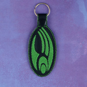 Star Trek – Borg Sap Tab Key Fob ITH in the hoop Digital Download for Machine Embroidery Pattern, Design (4×4 Hoop)