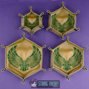 Star Trek – Romulans Symbol Hex Set ITH in the hoop Digital Download for Machine Embroidery Pattern, Design (5×7, 6×10, 7×11, 8×12 Hoop)