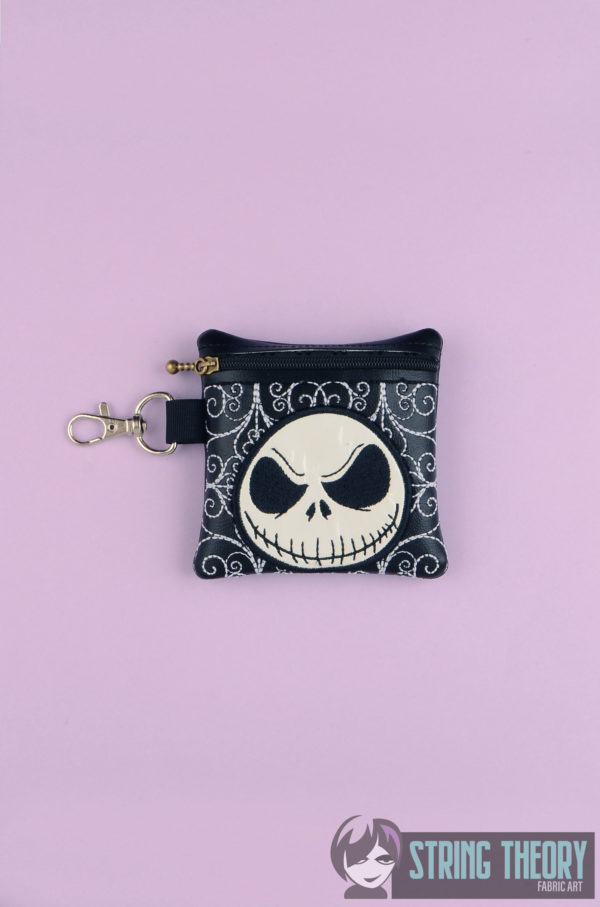 Skull Head & Patch Girl Cemetery Gate Partially Lined Zip Bag - Image 11