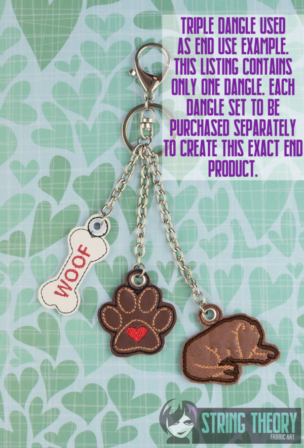 Puppy Heart Print Dangle - Image 3