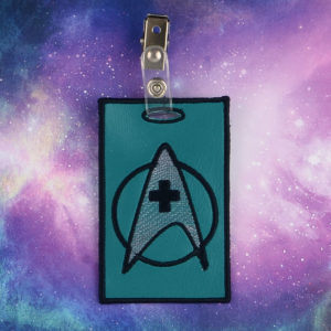 Star Trek – Medical ID Badge Holder  ITH In The Hoop Digital Download for Machine Embroidery Pattern, Design (4x4 Hoop)