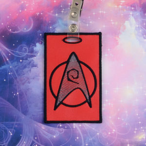 Star Trek – Engineering ID Badge Holder ITH In The Hoop Digital Download for Machine Embroidery Pattern, Design (4x4 Hoop)