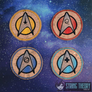 Star Trek – Coaster SET-  4 Designs  ITH in the hoop Digital Download for Machine Embroidery Pattern, Design (4×4 Hoop)