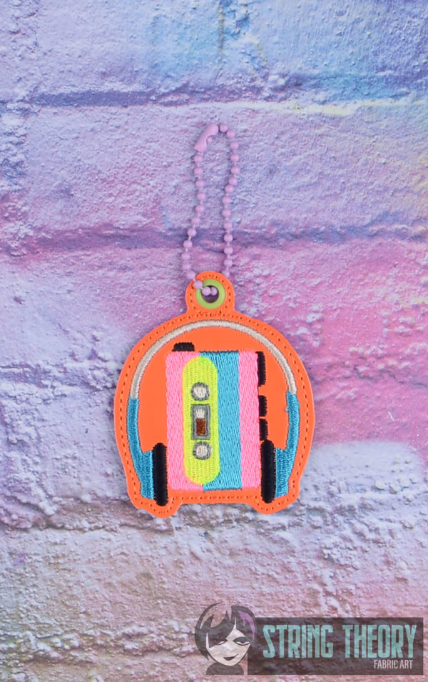 Retro Cassette Tape Partially Lined Zip Bag - Image 4