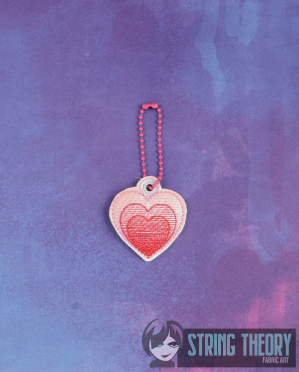 Sunset Heart Dangle - Image 2