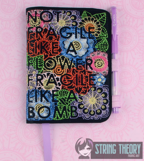 Flower Bomb Notebook Cover