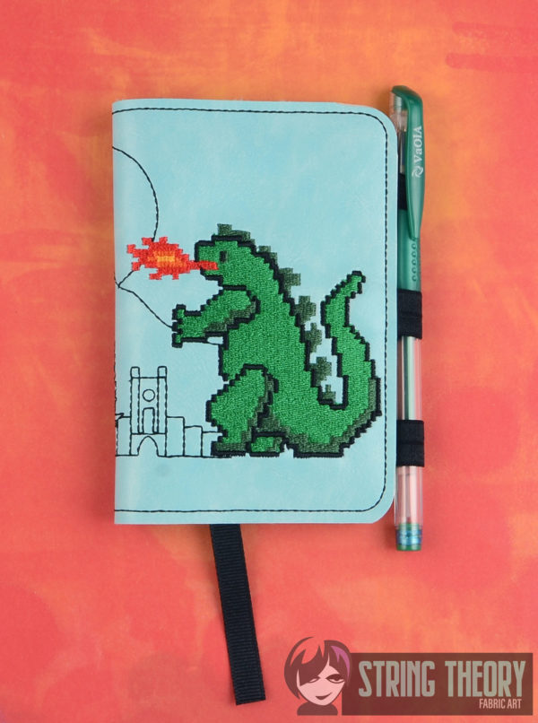 8 Bit Godzilla Notebook Cover