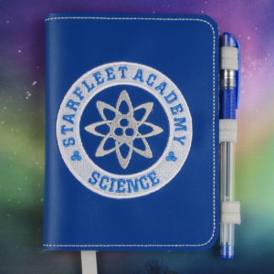 Star Trek Academy-Science Notebook Cover  ITH in the hoop Digital Download for Machine Embroidery Pattern, Design (5×7, 6×10 Hoop)