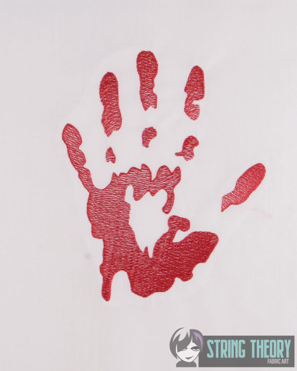 This is my True Crime Documentary Blanket with Set of  Bloody Handprints - Image 2