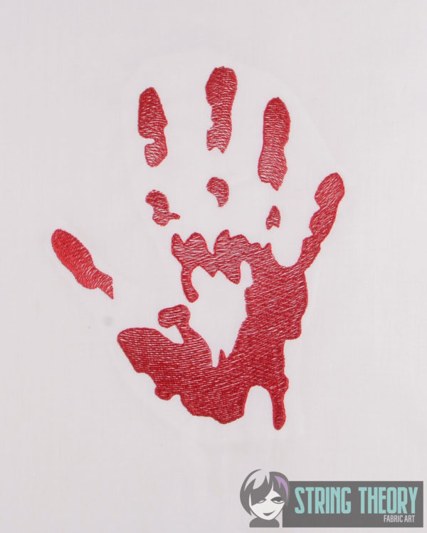 This is my True Crime Documentary Blanket with Set of  Bloody Handprints - Image 3