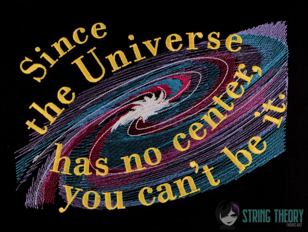 The Universe Has No Center (US & EU spelling)