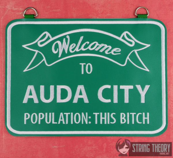 Welcome to Auda City Door Hanger Sign