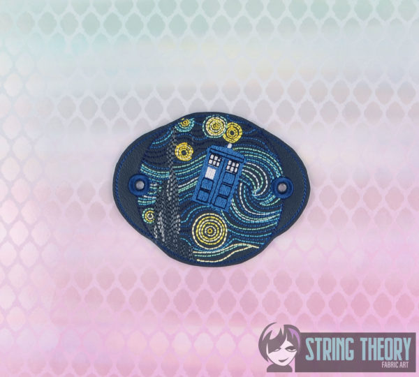 Dr. Space Time - Starry Tardis  Bun Cover - Image 2