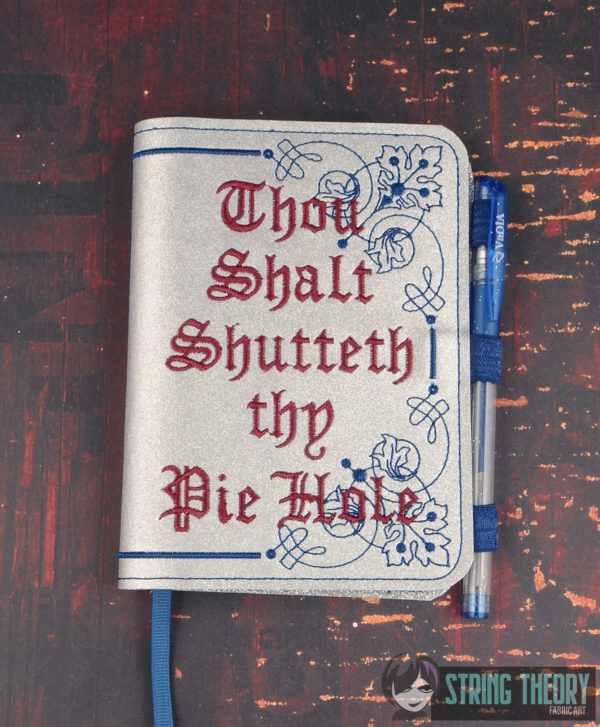 Thou Shalt Shutteth Thy Pie Hole Notebook Cover